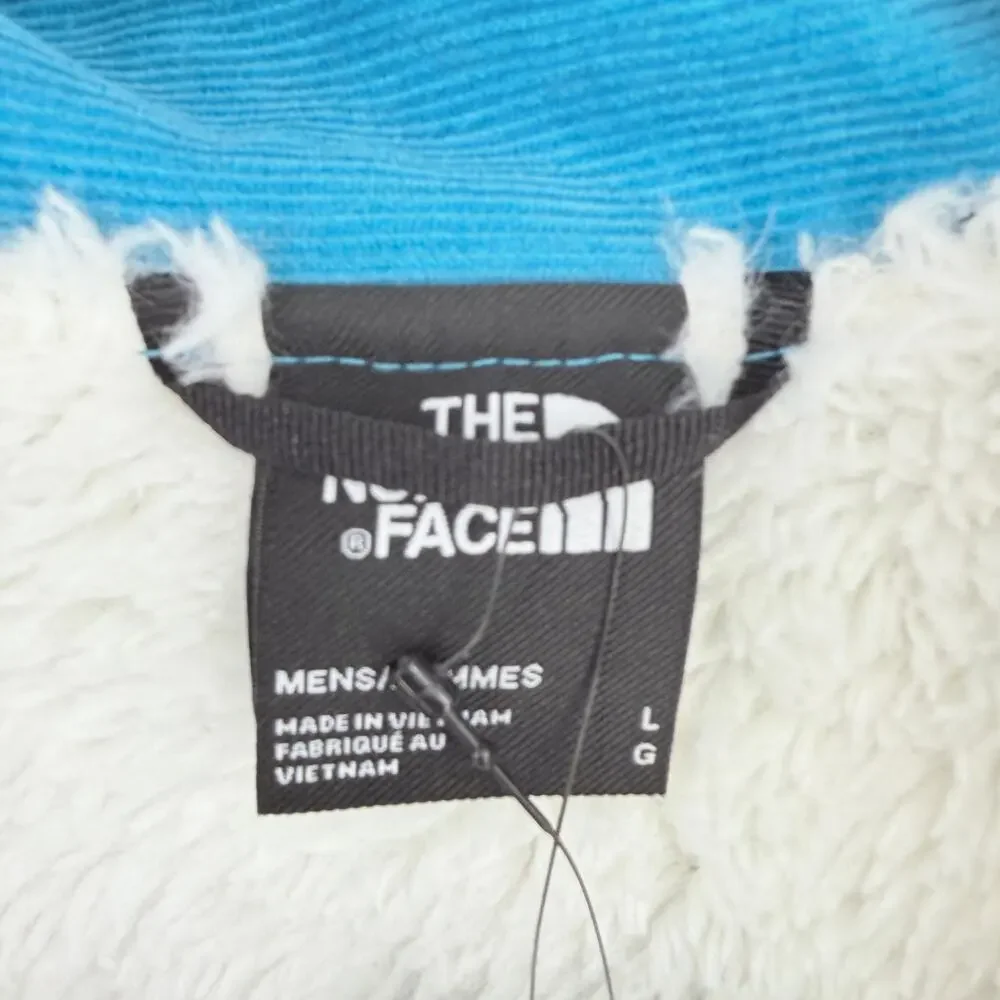 The North Face Junction Corduroy Fleece Lined Jacket Shacket Mens Sz L Blue
